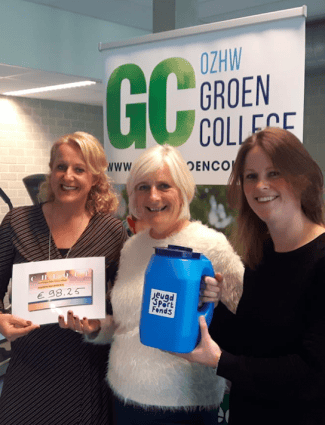 Leerlingen OZHW Groen College zamelen geld in!