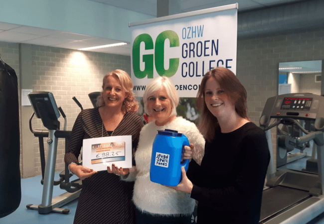 Leerlingen OZHW Groen College zamelen geld in!