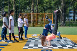 Breakdance tijdens Cultuur@CruyffCourts.