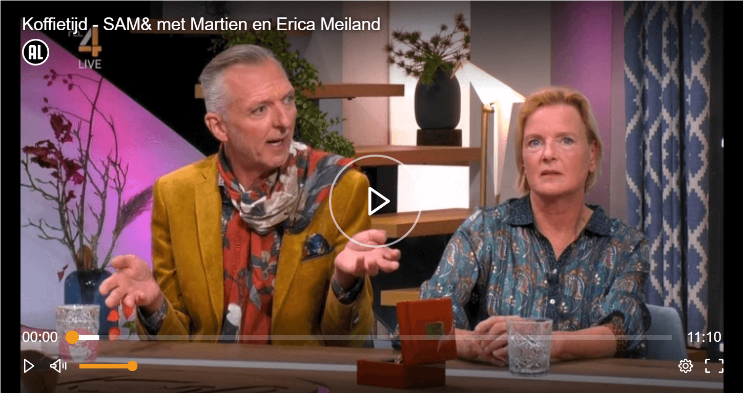 Erica en Martien bij Koffietijd
