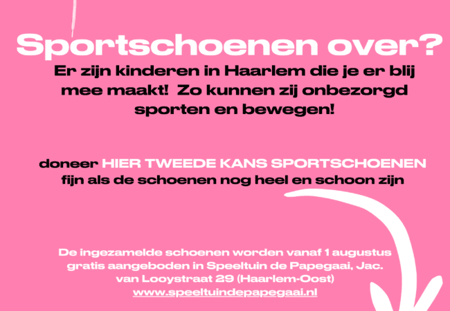 inzameling sportschoenen